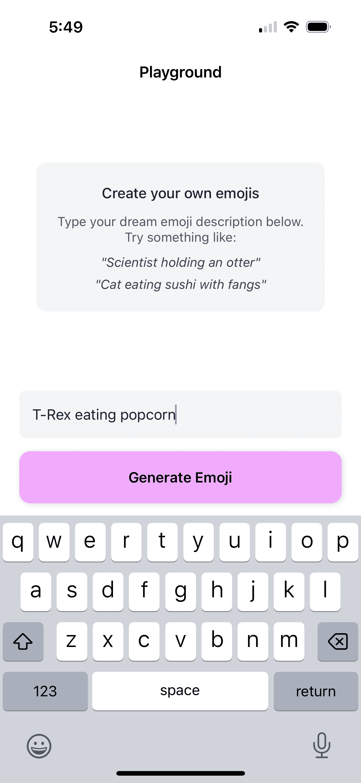 EmojAI App Screenshot 1